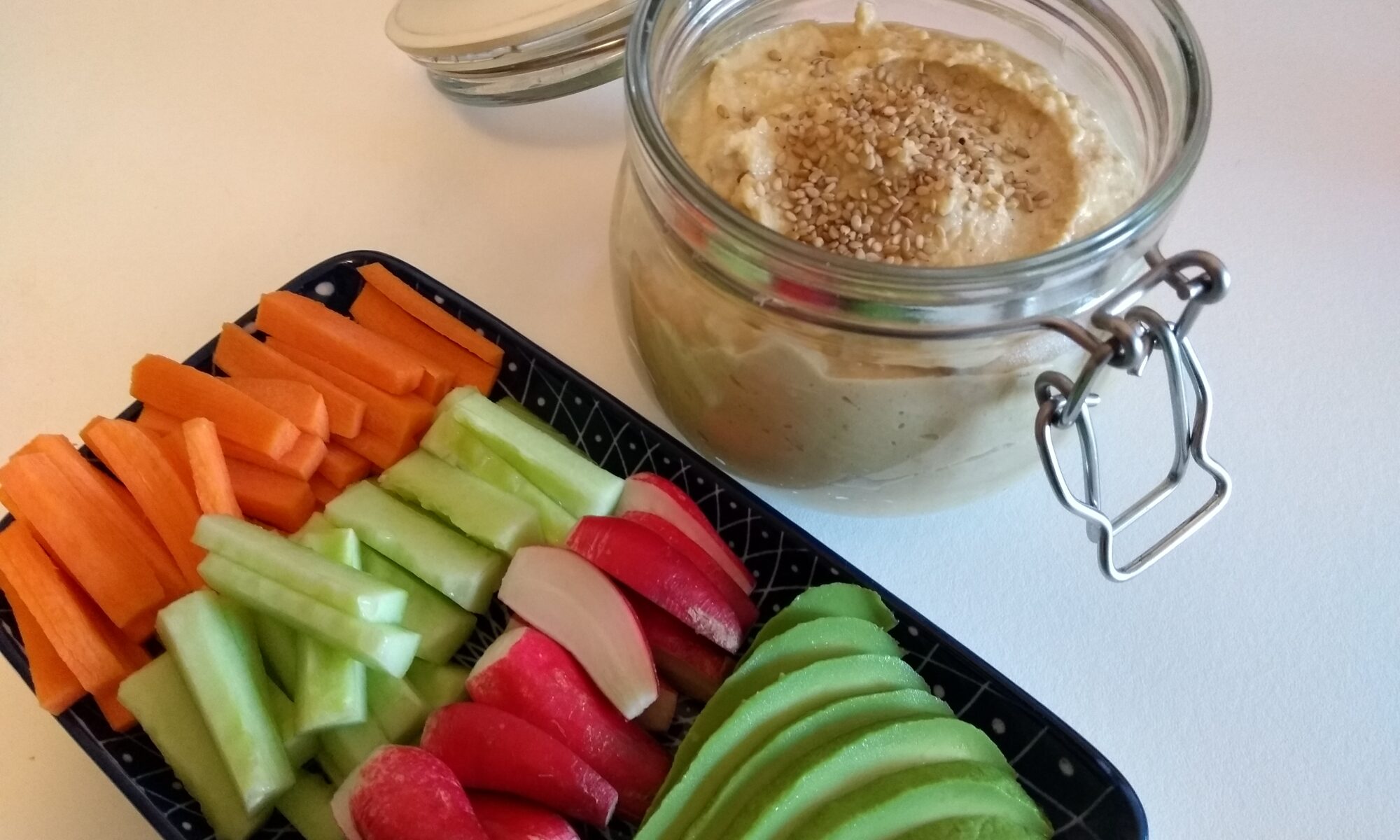 houmous et crudités